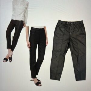 White House Black Market The Tapered Faux Leather Pants